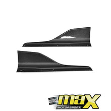 Load image into Gallery viewer, BM F87 M2 Carbon Fibre Side Skirt Splitters maxmotorsports
