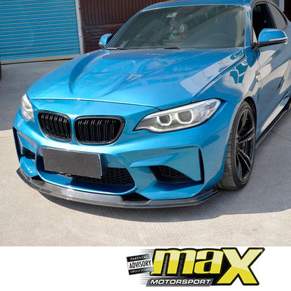 BM F87 M2 MTC Style Carbon Fibre Front Spoiler maxmotorsports