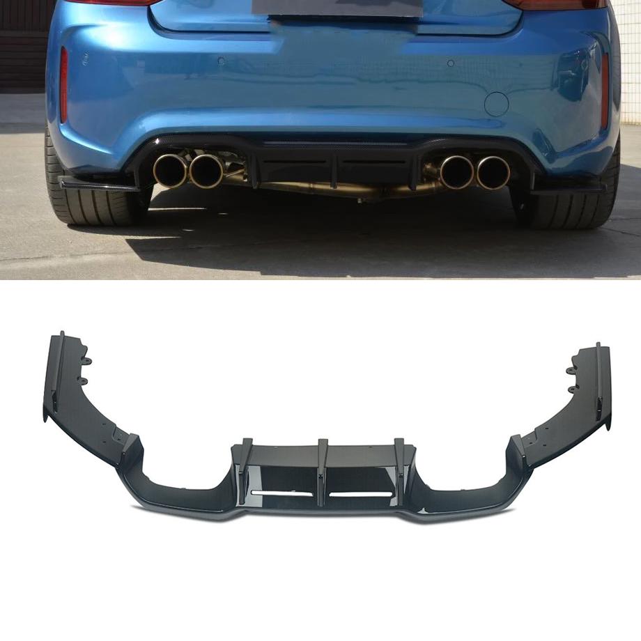 BM F87 M2 Vorsteiner Style 3-Piece Gloss Black Rear Diffuser Max Motorsport