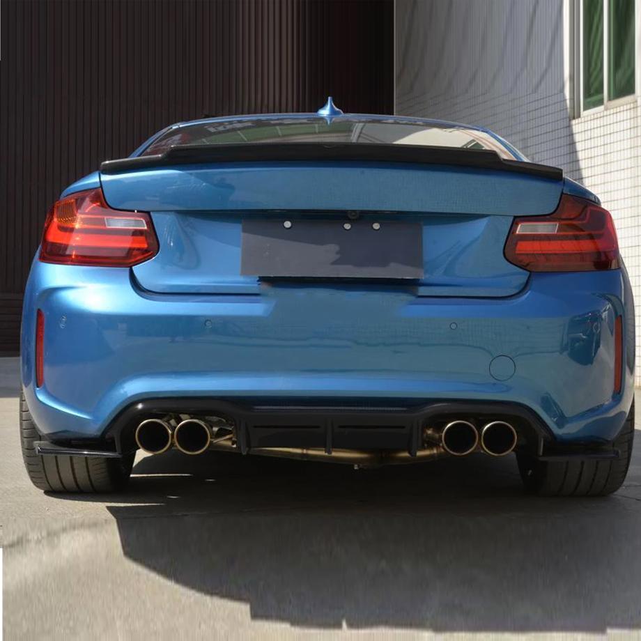 BM F87 M2 Vorsteiner Style 3-Piece Gloss Black Rear Diffuser Max Motorsport