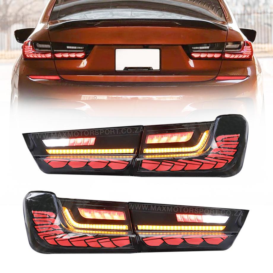 BM G20 3-Series CS Style Sequential Smoked Black Taillights Max Motorsport