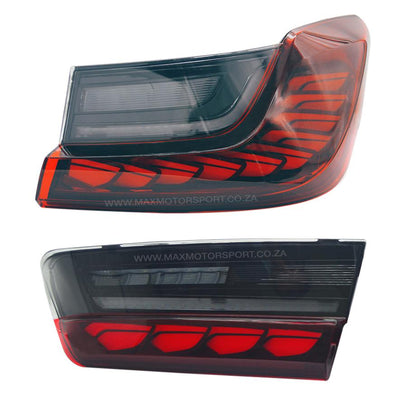 BM G20 3-Series CS Style Sequential Smoked Red Taillights Max Motorsport