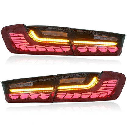 BM G20 3-Series CS Style Sequential Smoked Red Taillights Max Motorsport