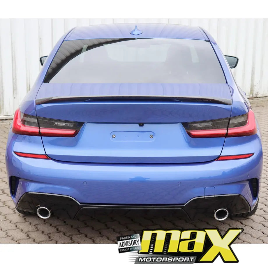 BM G20 3-Series (2019-On) Carbon Fibre Performance Style Boot Spoiler maxmotorsports