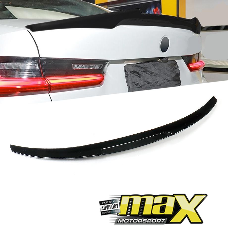 BM G20 3-Series (2019-On) Gloss Black F82 M4 Style Boot Spoiler maxmotorsports