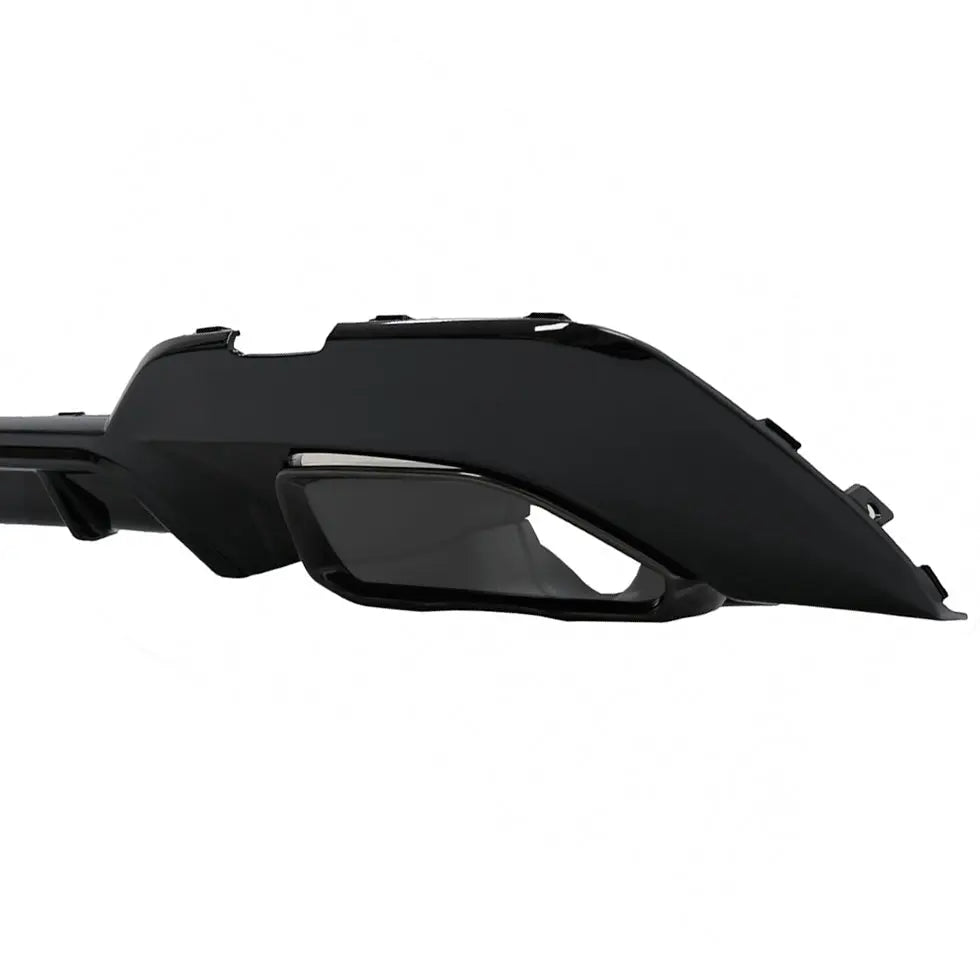 BM G20 (19-On) Gloss Black Performance Style Upgrade Diffuser With Oval Exhaust Outlet Max Motorsport