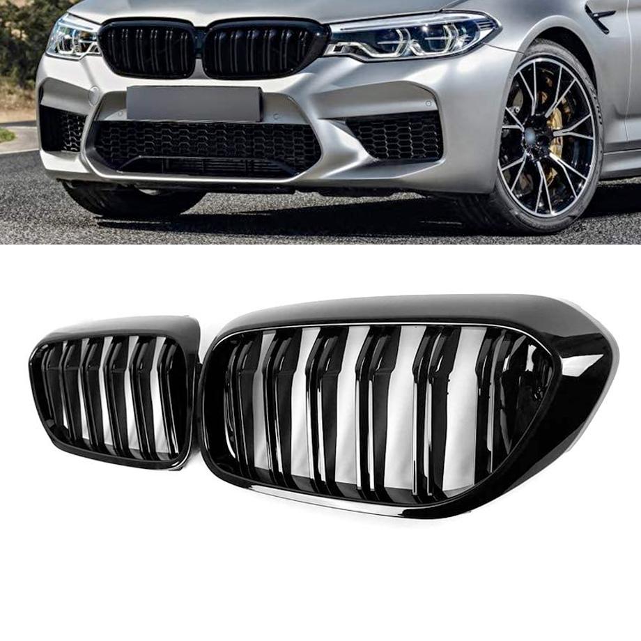 BM G30 5-Series Piano Black Double Slat Kidney Grille (19-On) Max Motorsport