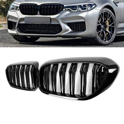 BM G30 5-Series Piano Black Double Slat Kidney Grille (19-On) Max Motorsport