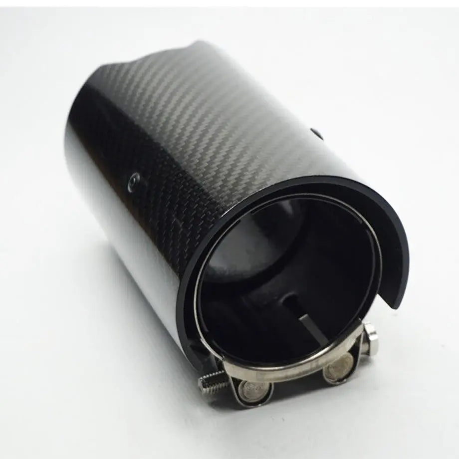 BM M-Series Carbon Fibre Exhaust Tail Pipes (70mm) Max Motorsport