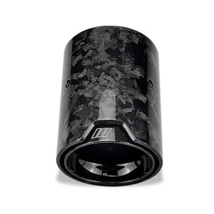 BM M-Series Performance Style Forged Carbon Fibre Exhaust Tail Pipes (70mm) Max Motorsport