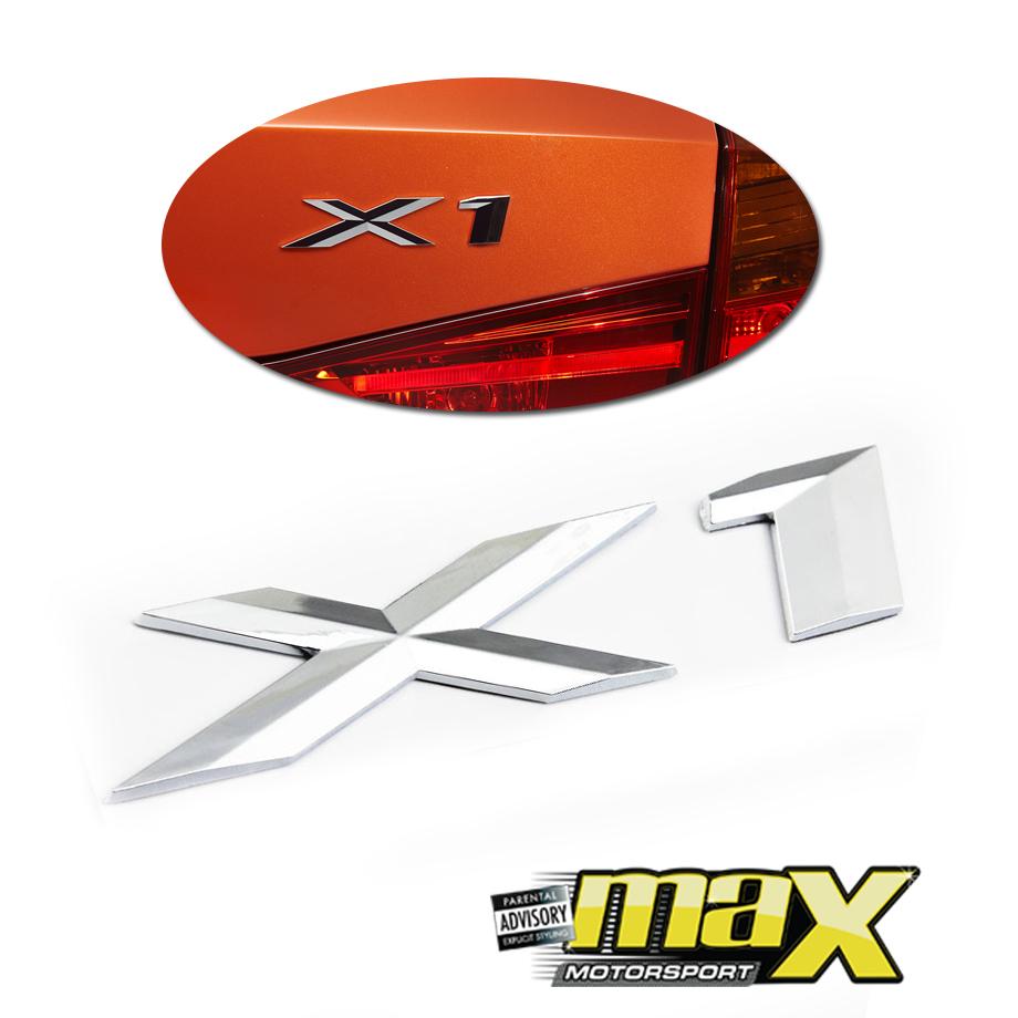 BM X1 Chrome Badge maxmotorsports