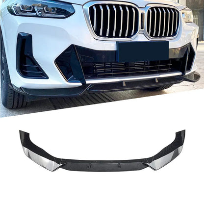 BM X3 G01 LCI Facelift 3-Piece Carbon Look Front Spoiler maxmotorsports