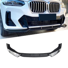 Load image into Gallery viewer, BM X3 G01 LCI Facelift 3-Piece Carbon Look Front Spoiler maxmotorsports
