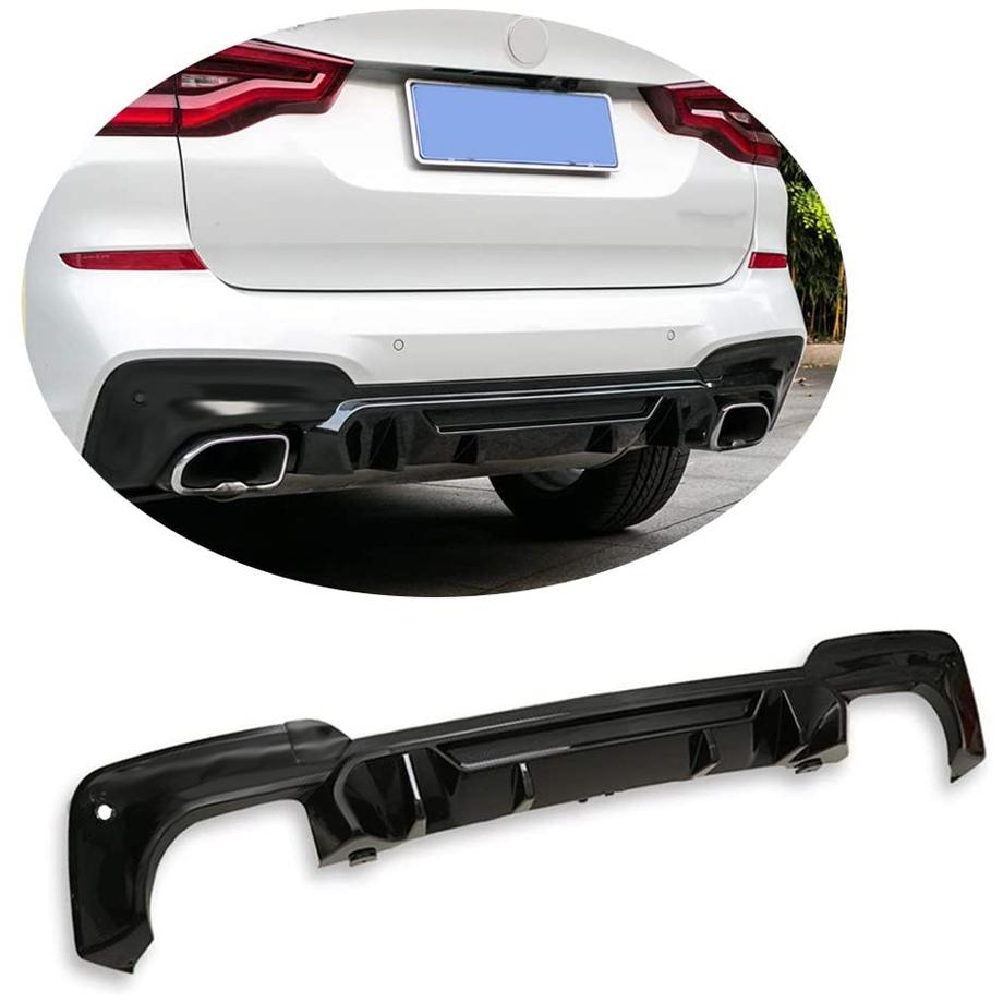 BM X3 G01 M-Sport Style Gloss Black Rear Diffuser (19-On) maxmotorsports