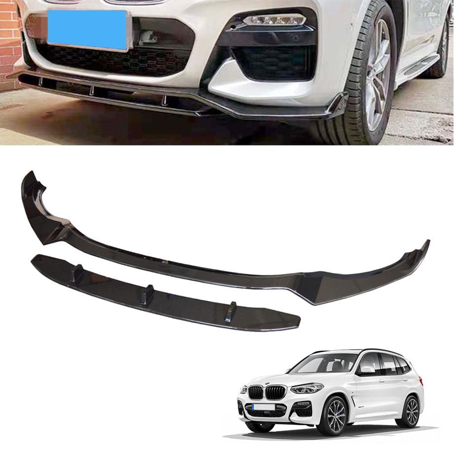 BM X3 G01 Series 2-Piece Gloss Black Front Spoiler maxmotorsports