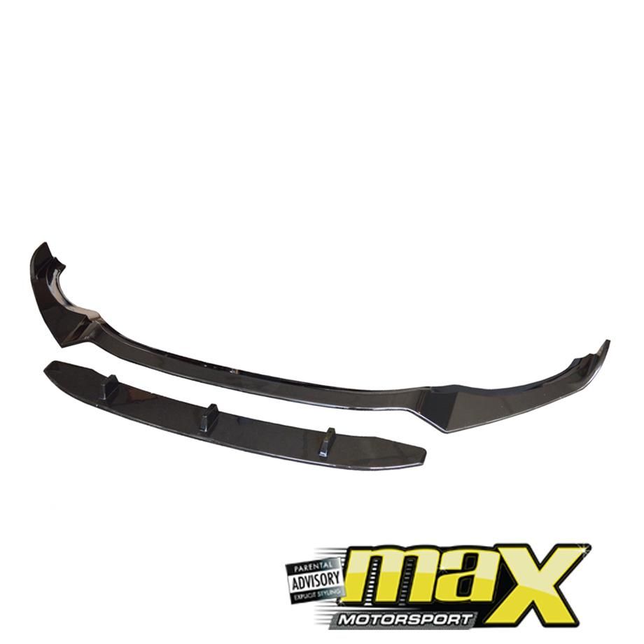 BM X3 G01 Series Gloss Black Front Spoiler maxmotorsports