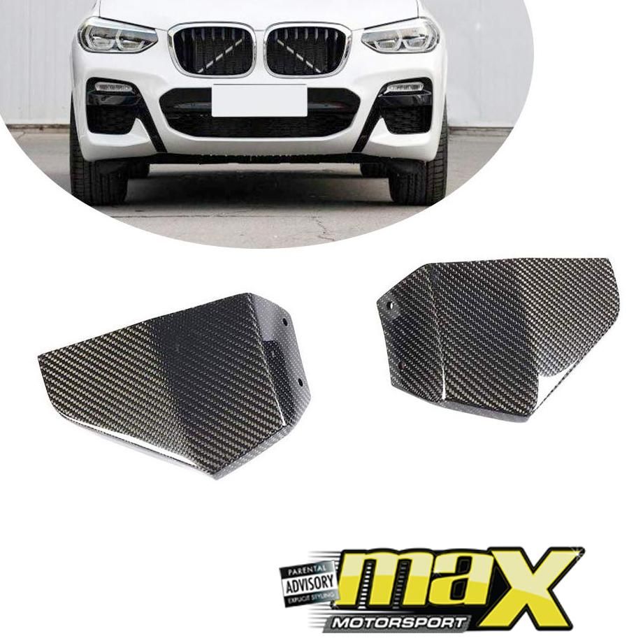 BM X3 G01 (18-On) Carbon Fibre Front Splitters maxmotorsports