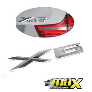 BM X6 Chrome Badge maxmotorsports
