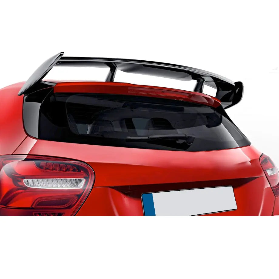Merc A45 (W176) AMG Style Gloss Black Plastic Roof Spoiler – Max Motorsport