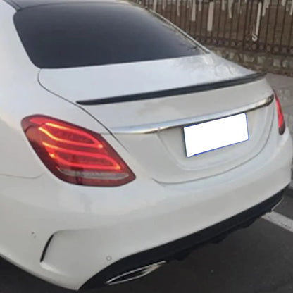 Benz W205 C-Class AMG Style Gloss Black Boot Spoiler (14-18) Max Motorsport