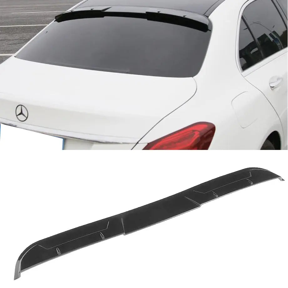 Benz W205 C Class Sedan Gloss Black Roof Spoiler Max Motorsport
