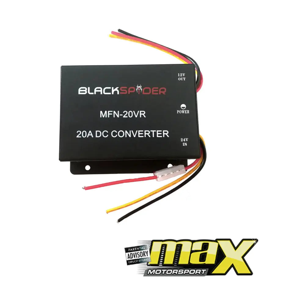 Black Spider 24V-12V Converter Max Motorsport