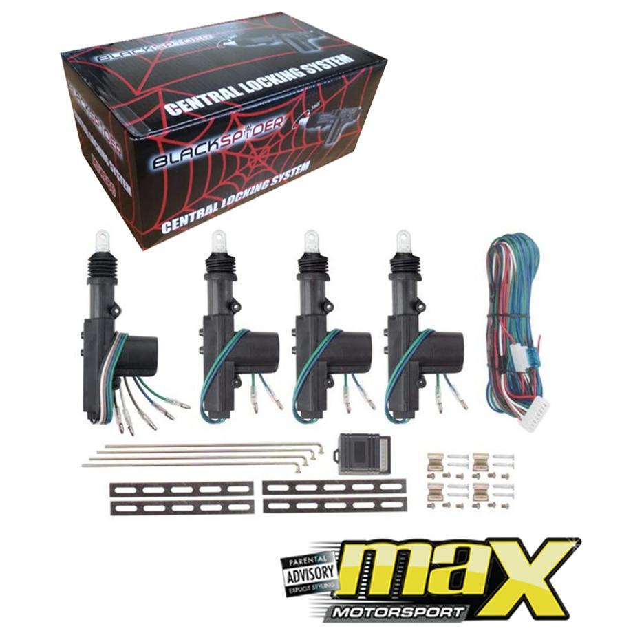 Black Spider 4 Door Central Locking System maxmotorsports