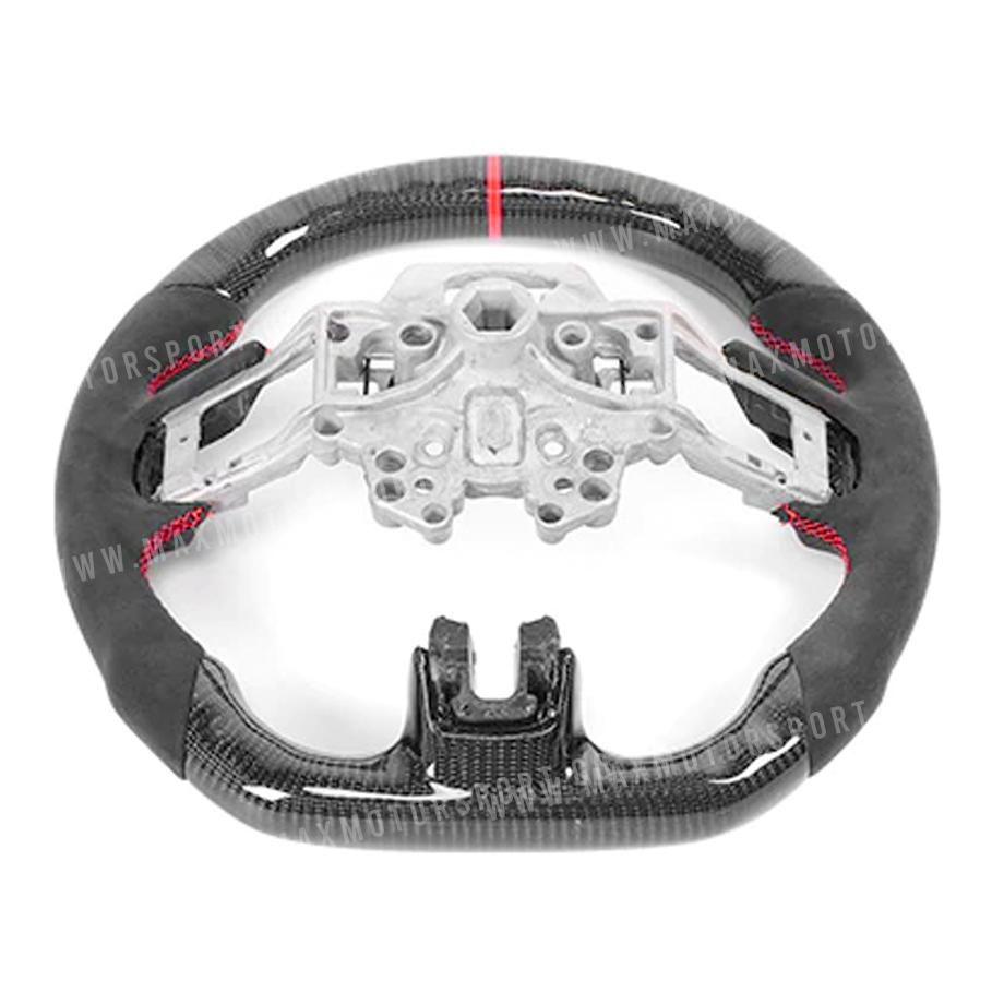 Carbon Fibre Steering Wheel - Suitable To Fit Mustang (2018-On) Max Motorsport