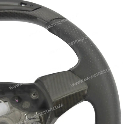 Carbon Fibre Steering Wheel With LED Shift Light Display - Suitable To Golf 6 (2012-2015) Max Motorsport