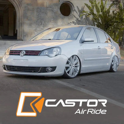 Castor Air Ride Black Bluetooth Air Suspension Kit - VW Polo 6R / GTI / TSI Castor Air Ride Suspension