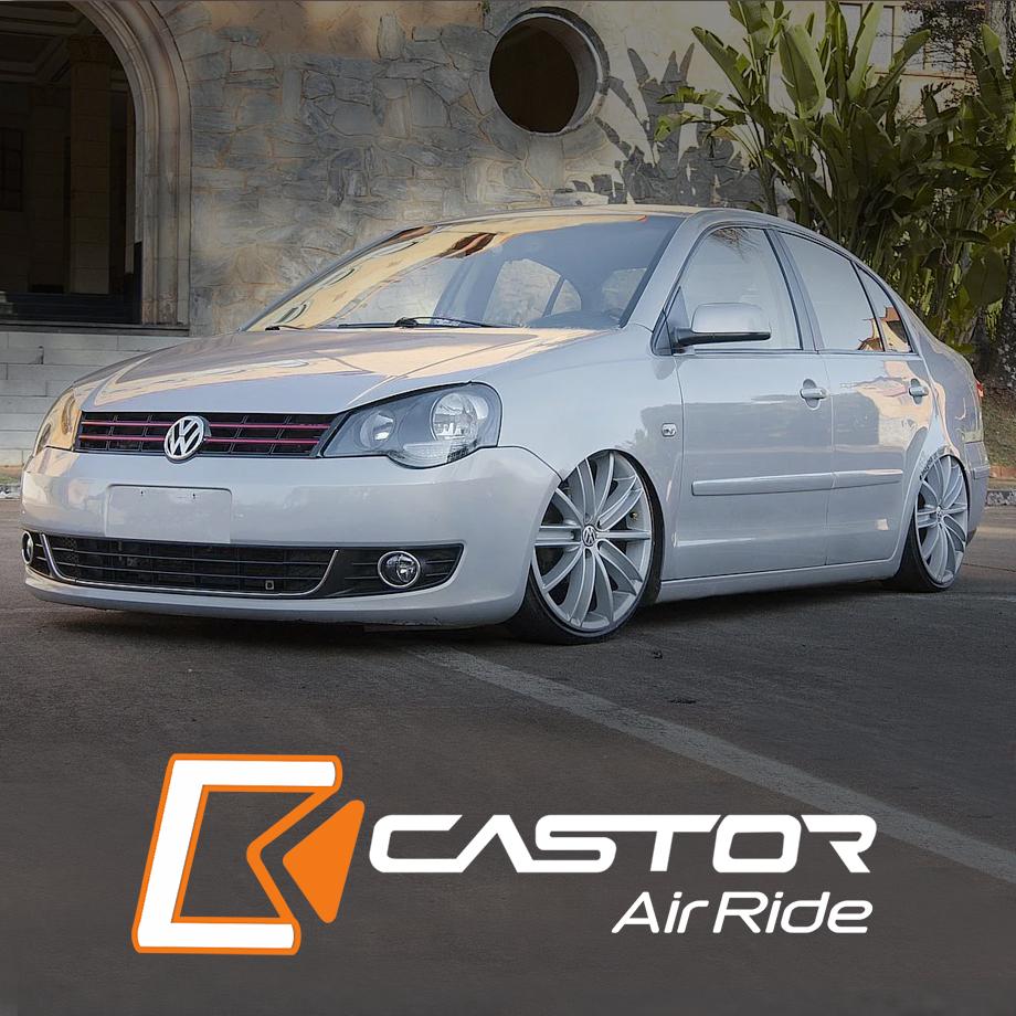 Castor Air Ride Economy Air Suspension Kit - VW Polo Castor Air Ride Suspension