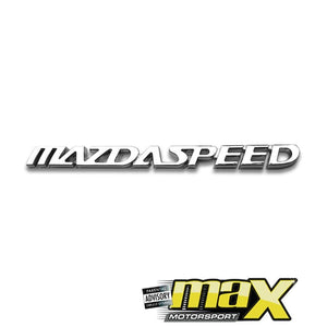 Chrome Mazdaspeed Badge maxmotorsports