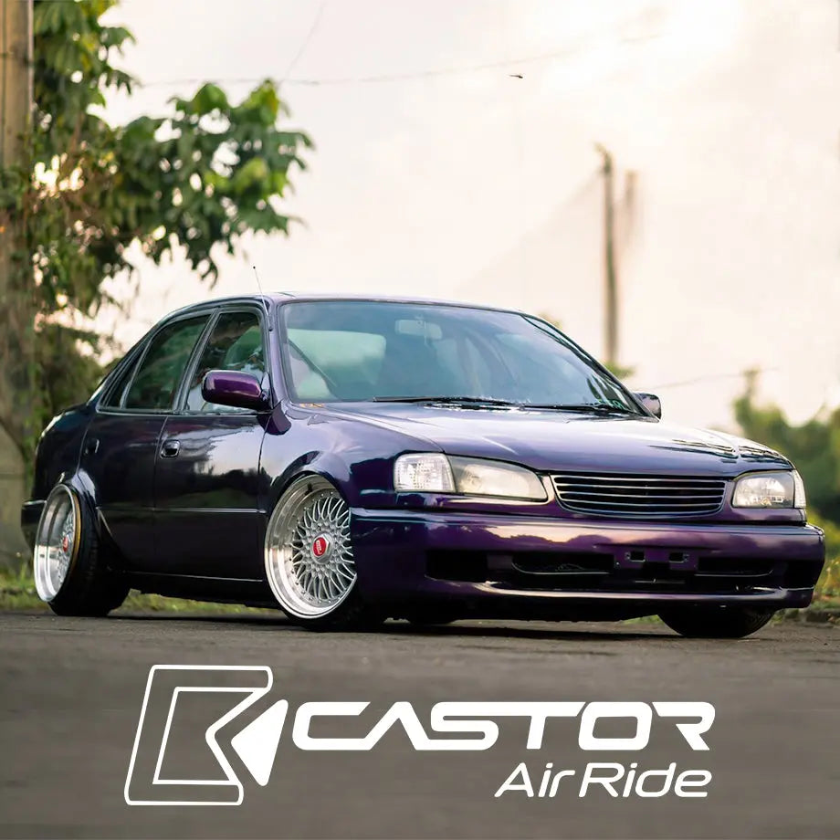 Copy of Castor Air Ride Black Bluetooth Air Suspension Kit -  Toyota Corolla E10 RSI / RXI (96-02) Castor Air Ride Suspension