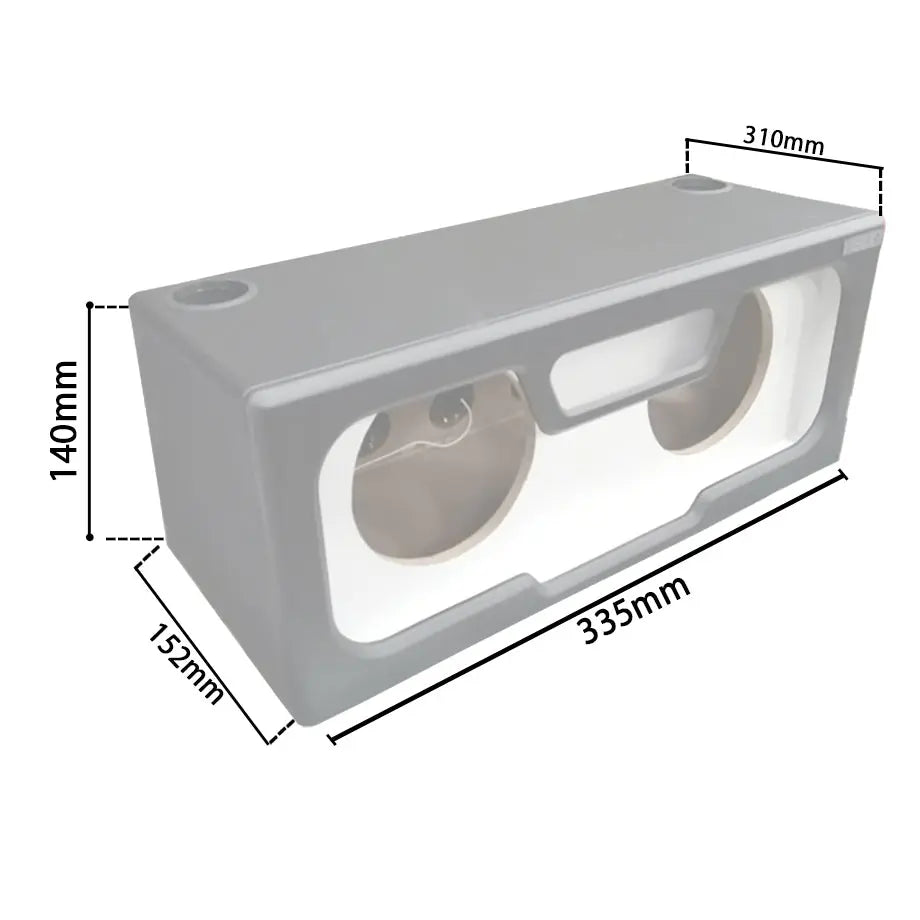 Custom 10" Double Sub-Box Enclosure Street Customs Durban