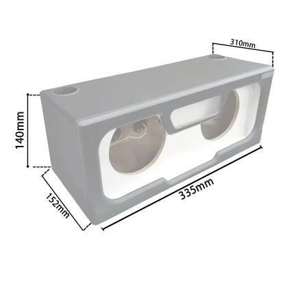 Custom 10" Double Sub-Box Enclosure Street Customs Durban