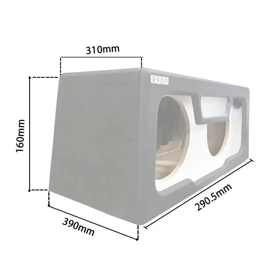 Custom 12" Double Sub-Box Enclosure Street Customs Durban