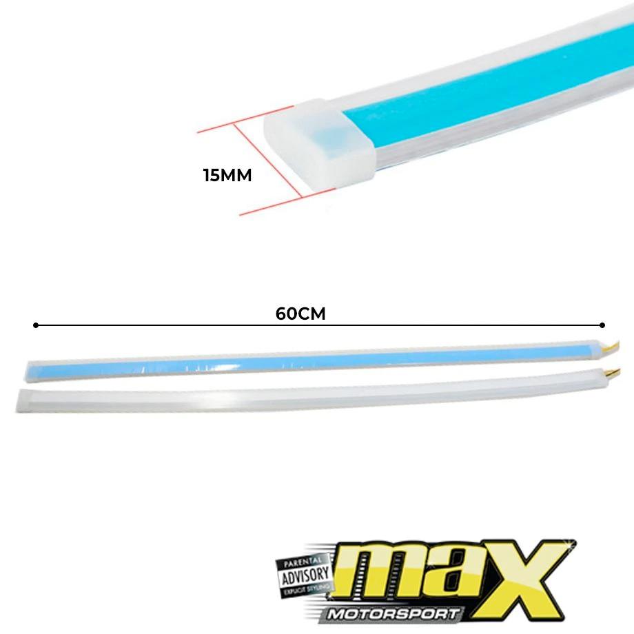 DRL LED Flexi Headlight Strip With Dynamic Start Up Function & Sequential Indicator(60cm) Max Motorsport