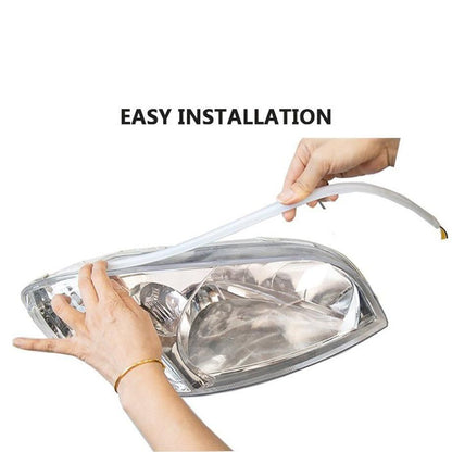 DRL LED Flexi Headlight Strip With Dynamic Start Up Function & Sequential Indicator(60cm) Max Motorsport
