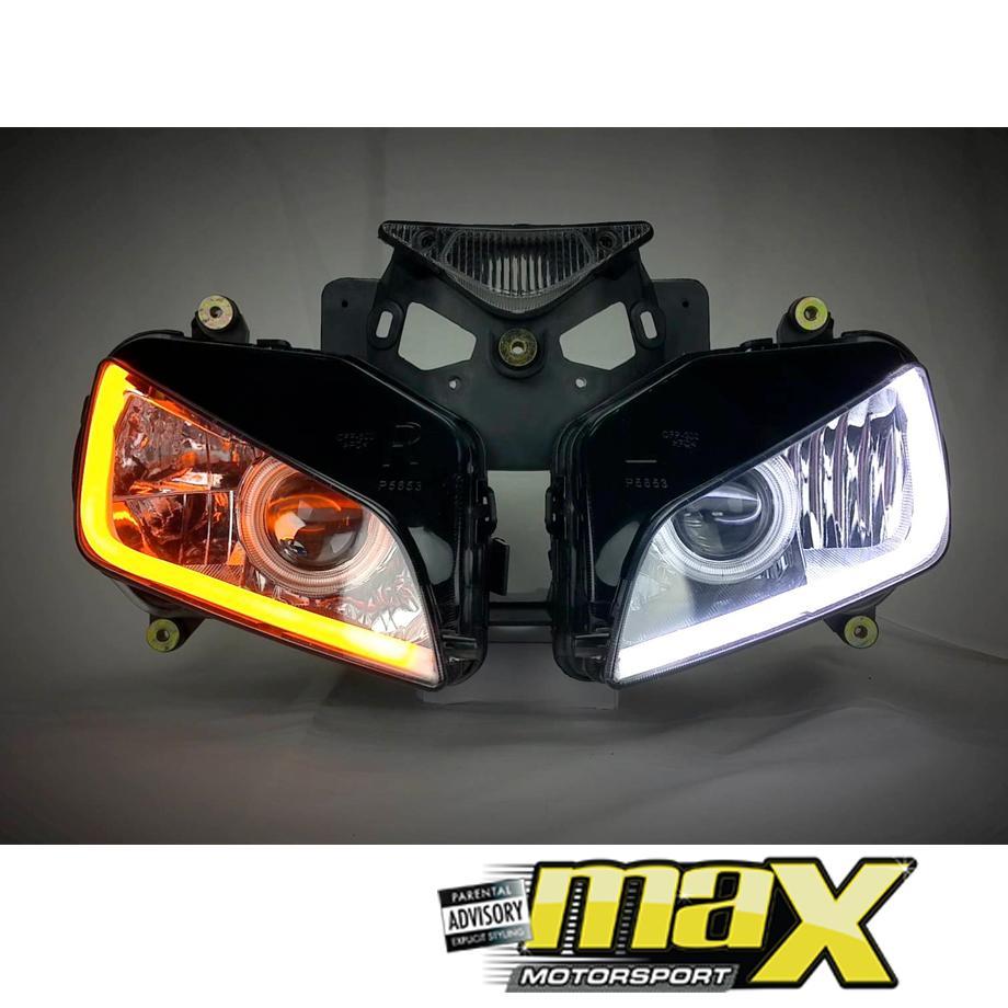 DRL LED Flexi Headlight Strip With Sequential Indicator Function (30cm) maxmotorsports