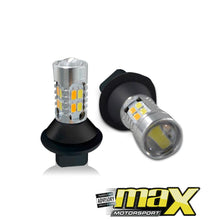 Load image into Gallery viewer, Dual Function LED DRL Bulb With Indicator Light And Canbus (Straight Pin) maxmotorsports
