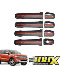 Load image into Gallery viewer, Everest (15-On) Black Door Handle Covers With Logo maxmotorsports
