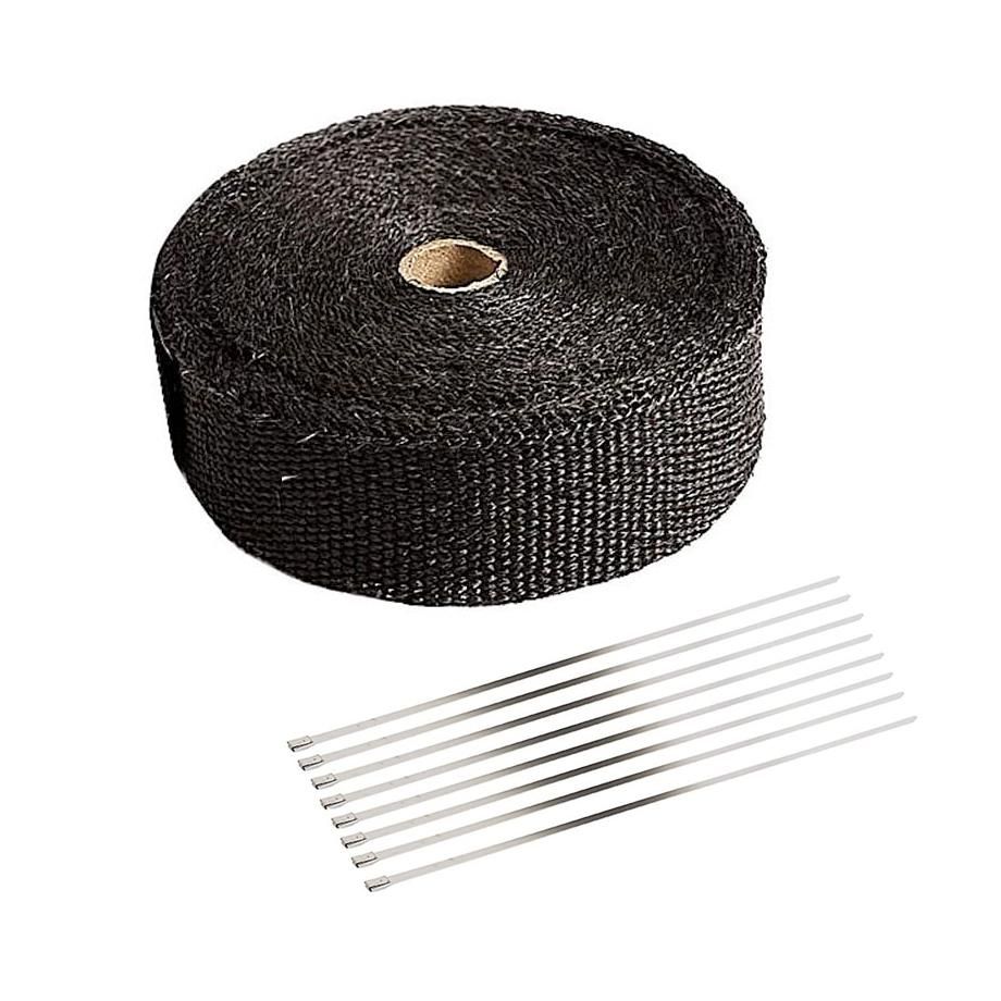 Exhaust Insulation Heat Wrap Black (15M) maxmotorsports