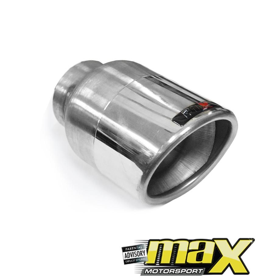 F1X Kylami Single Oval Exhaust Tailpipe 90mm maxmotorsports