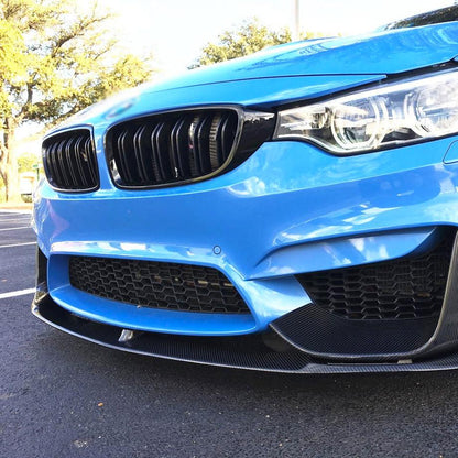 F80 M3 / F82 M4 3-Piece Carbon Fibre Front Spoiler maxmotorsports