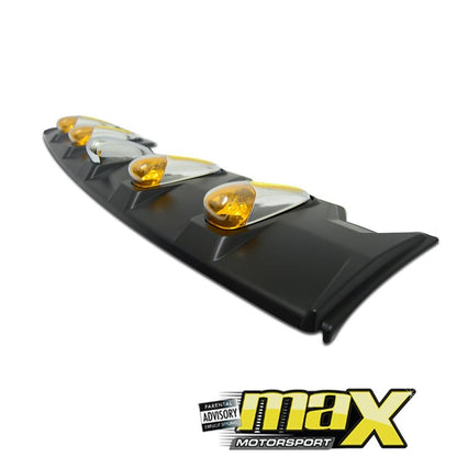 Fitt Matte Black LED Roof Spoiler  - Ranger T8 Facelift  / Raptor (2019-On) maxmotorsports