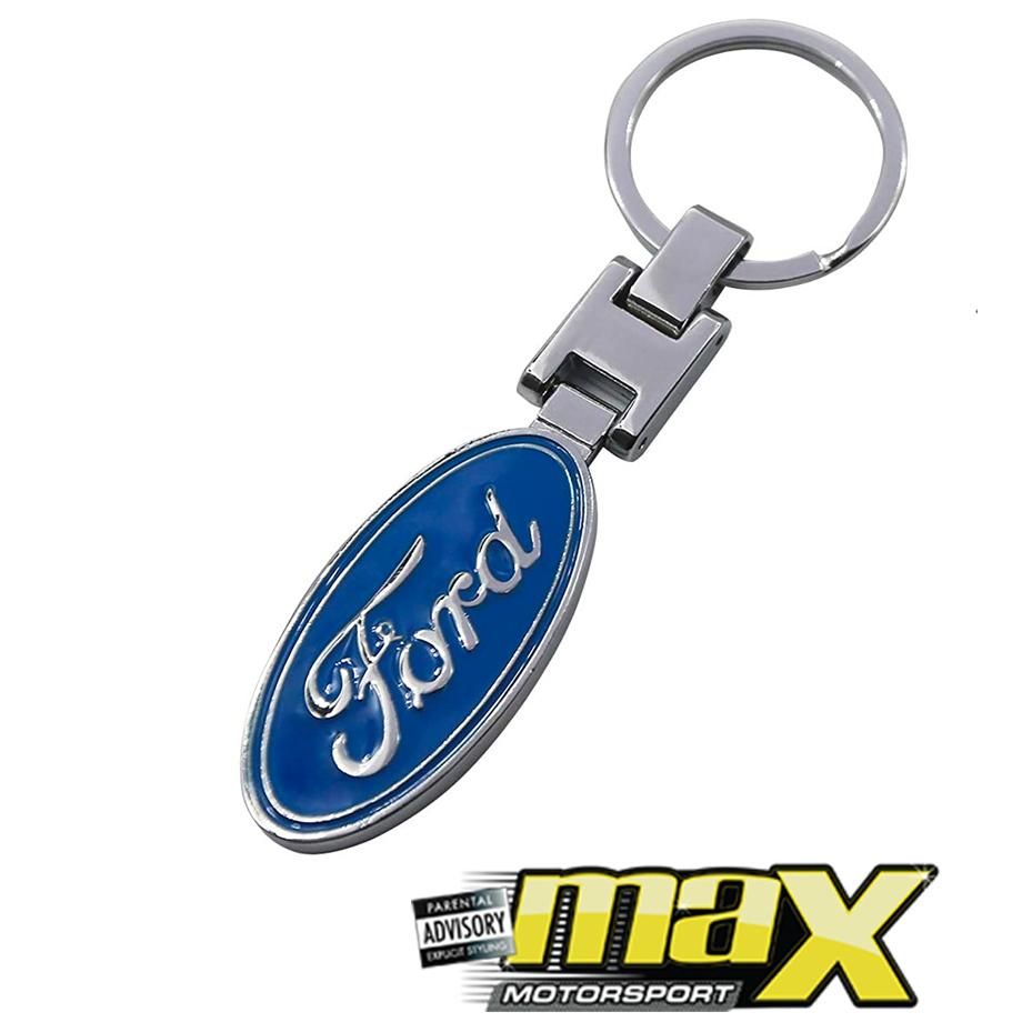Ford Branded Chrome Key Ring maxmotorsports