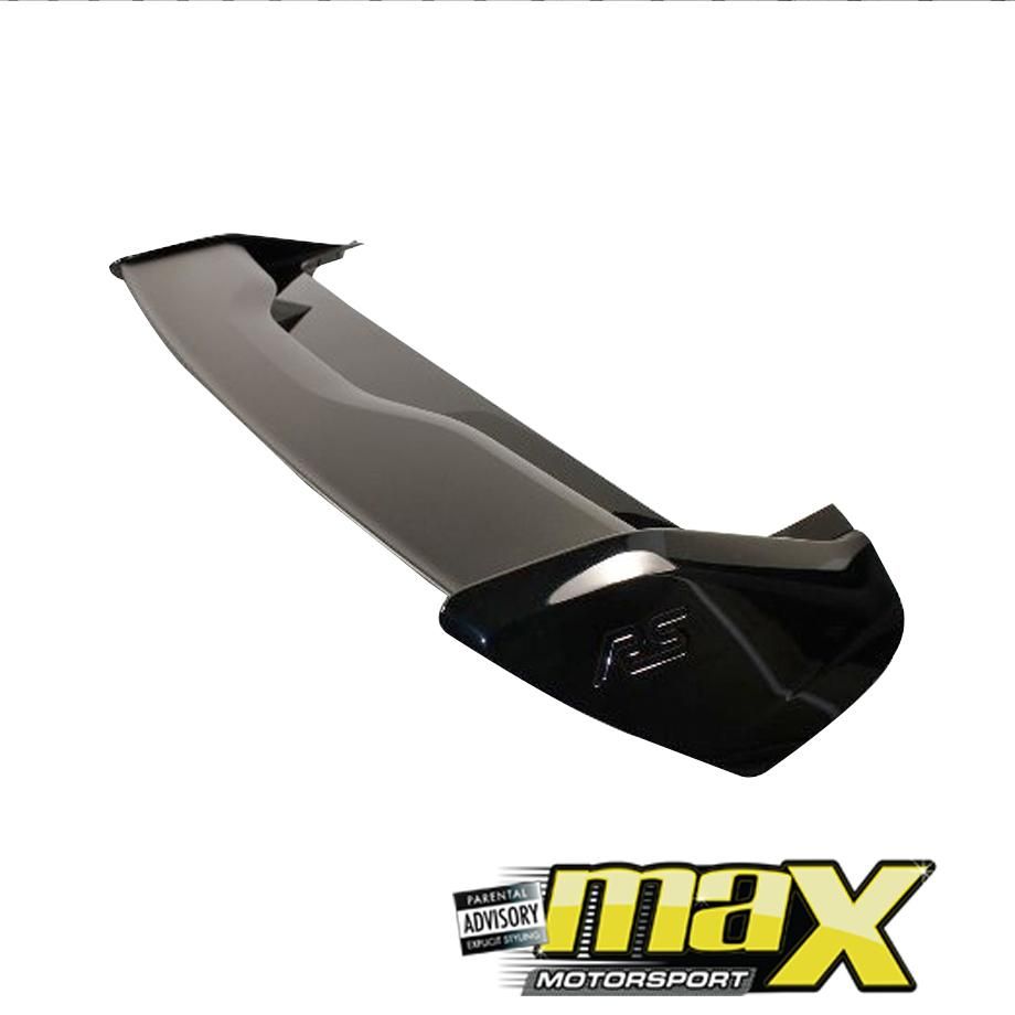 Ford Focus RS Style Gloss Black Plastic Roof Spoiler maxmotorsports