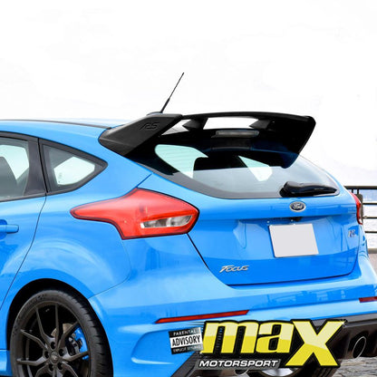 Ford Focus RS Style Gloss Black Plastic Roof Spoiler maxmotorsports