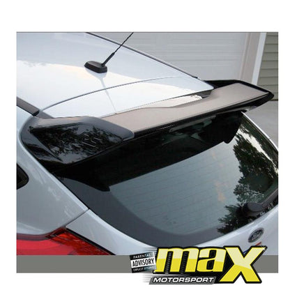 Ford Focus RS Style Gloss Black Plastic Roof Spoiler maxmotorsports