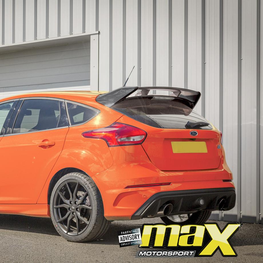 Ford Focus RS Style Gloss Black Plastic Roof Spoiler maxmotorsports